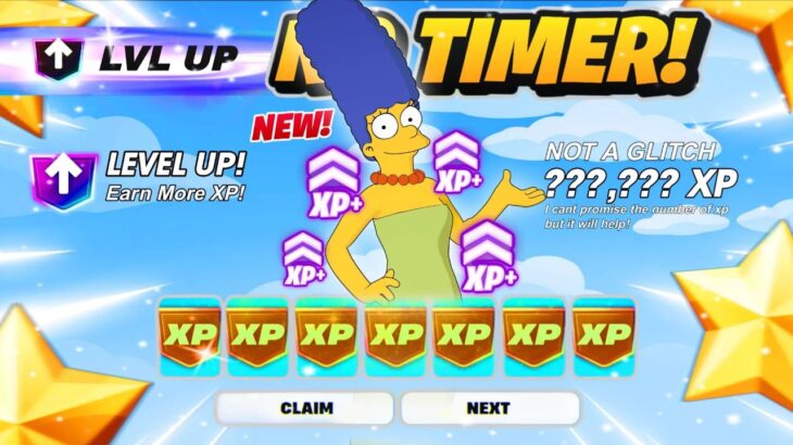 *NO TIMER* Fortnite XP MAP How To LEVEL UP FAST in SIMPSONS SEASON! (EARN XP For BATTLE PASS!)