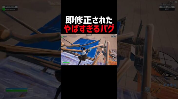 即修正されたやばすぎるバグ#フォートナイト #fortnite #ジャイロ勢 #新シーズン #新チャプター #バグ #shorts