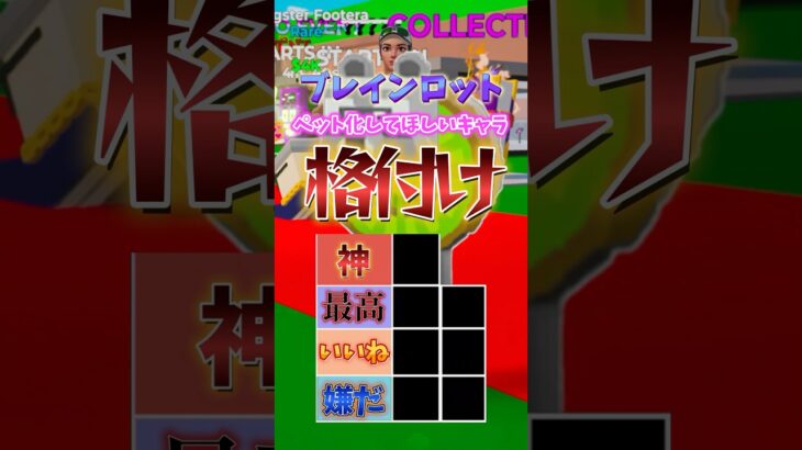 ペット化してほしいキャラ格付け#shots #フォートナイト #fortnite #ブレインロット